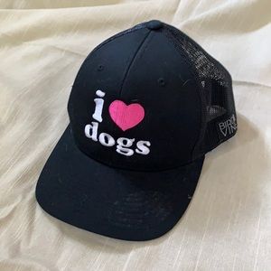 “I love dogs” baseball cap